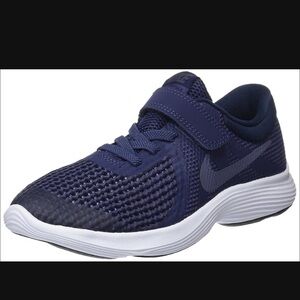 NIKE Kids Navy Revolution 4 Athletic Shoes Nike Sz 12.5